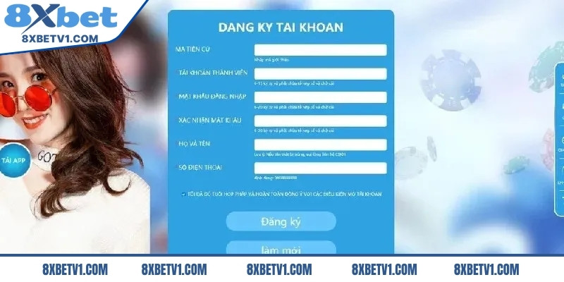 Đăng ký 8Xbet cần độ chính xác cao và phải thực hiện theo các bước